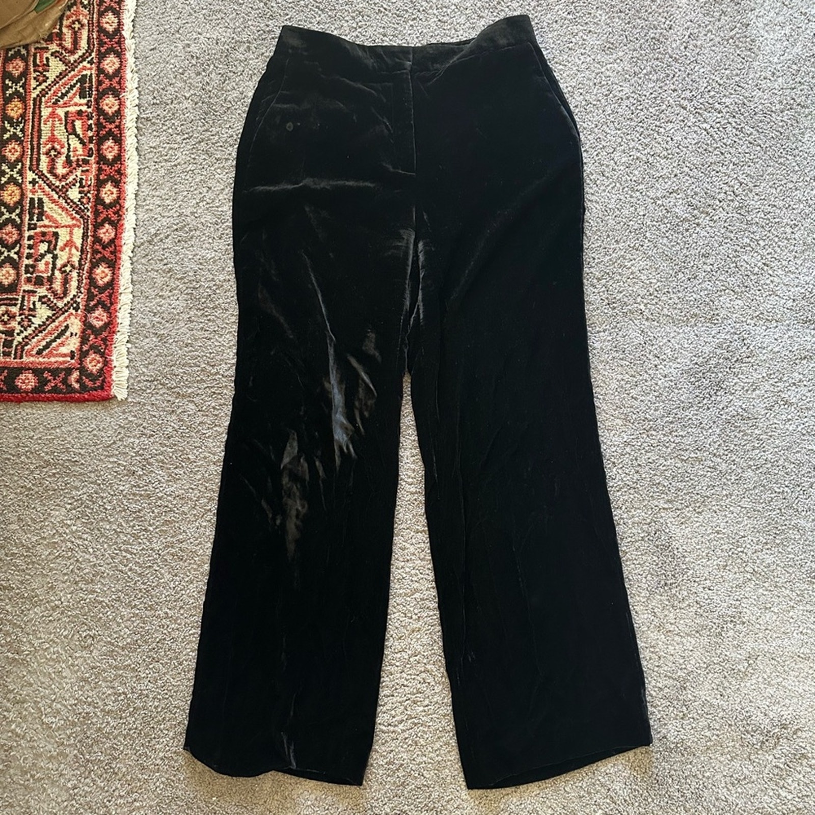 Sandro Wide Leg Velvet Pants